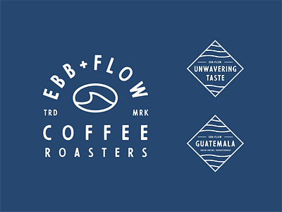 Ebb & Flow - Badges & Icons badges coffee design ebb flow graphic design illustration