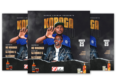 Koroga Kikwetu Flyer event flyer graphic design nightclub