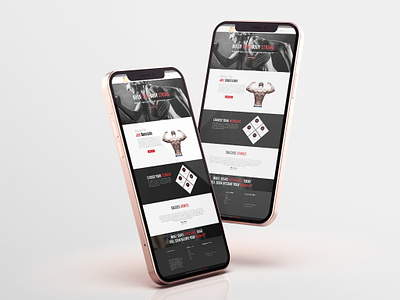 Fitness Site Mobile Layout branding design fitness web layout graphic design layout mobile layout mobile view responsive design ui uiux user interface ux webdesign