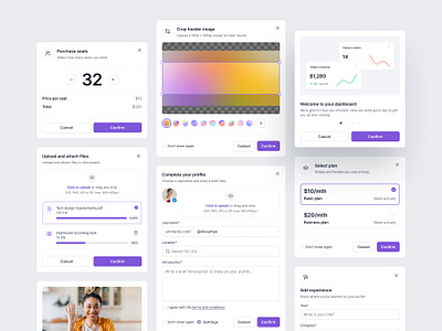 [FREEBIE] Modals & popups — Untitled UI design system figma form modal modals pop over pop up popover popup product design ui ui design ui kit user interface ux ux design