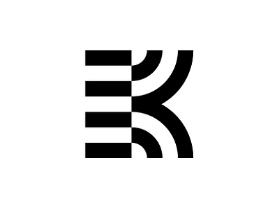 EK / KE abstract logo brand brand identity branding creative logo ek icon identity ke lettermark logo logo design logo designer mark minimal logo minimalist logo modern logo monogram negative space symbol