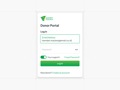 Dompet Dhuafa - Login Portal 🔐 charity website gradient green indonesia login form login ui ui ui design uiux ux ux design web design