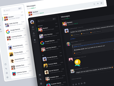Team Management Tool branding chat chatting clean design dashboard dashboard ui dashboard ux design trend design trend 2023 dribbble 2023 dribbble best shot message minimal design ofspace project management surja sen das raj team team management ux