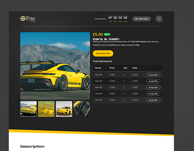 Cars Selling Portal UI Design