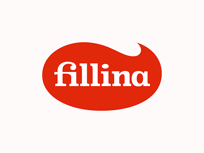 Fillina Logo brand branding clean design food food logo logo red red logo simple type typography vector