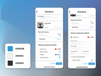 Challenge #002 Credit Card Checkout card checkout credit credit card dailyui figma graphic design mobile ui ux
