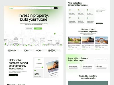 Livest Real Estate Investment Website UIUX Design | Responsive design interface product service startup ui ux web