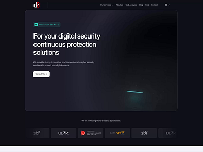 Defendzero | Hero Section Animation 3d animation card design component cyber security figma framer header hero hero section loop modern security spline ui ui design uiux ux ux design webflow