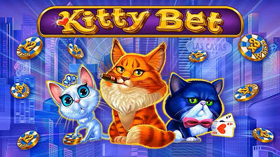 slot game Kitty Bet animation graphic design logo motion graphics ui