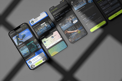 Padel Ball Application booking app find player graphic design padel ball app sports app ui