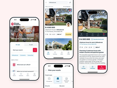 Private Property - App branding clean components design design system illustration interface logo marketplace platform portal property ui user experience ux