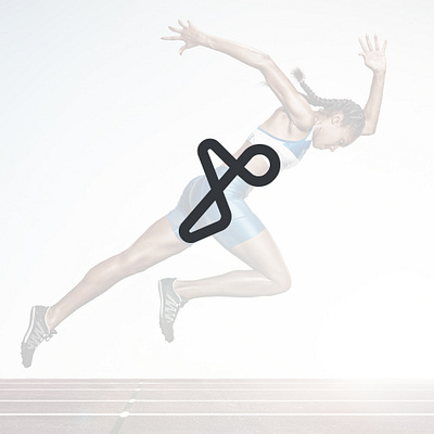 Athlete Logo Mark (SOLD) athlete athletics branding fast fitness gym icon logo logodesign logotipo minimal power run running speed sports transformation ui workout