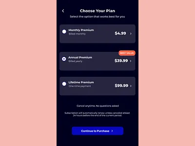 In-App Purchase #DailyUI app branding design graphic design illustration logo typography ui ux vector