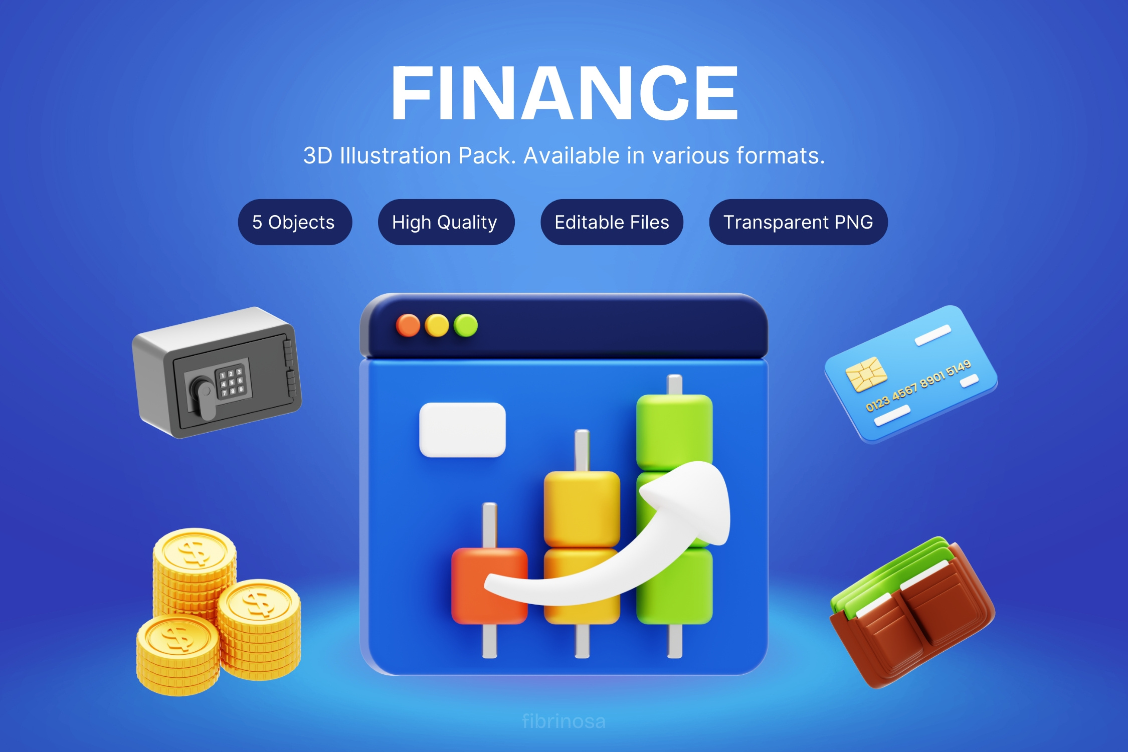 3D Business and Finance digital economy design