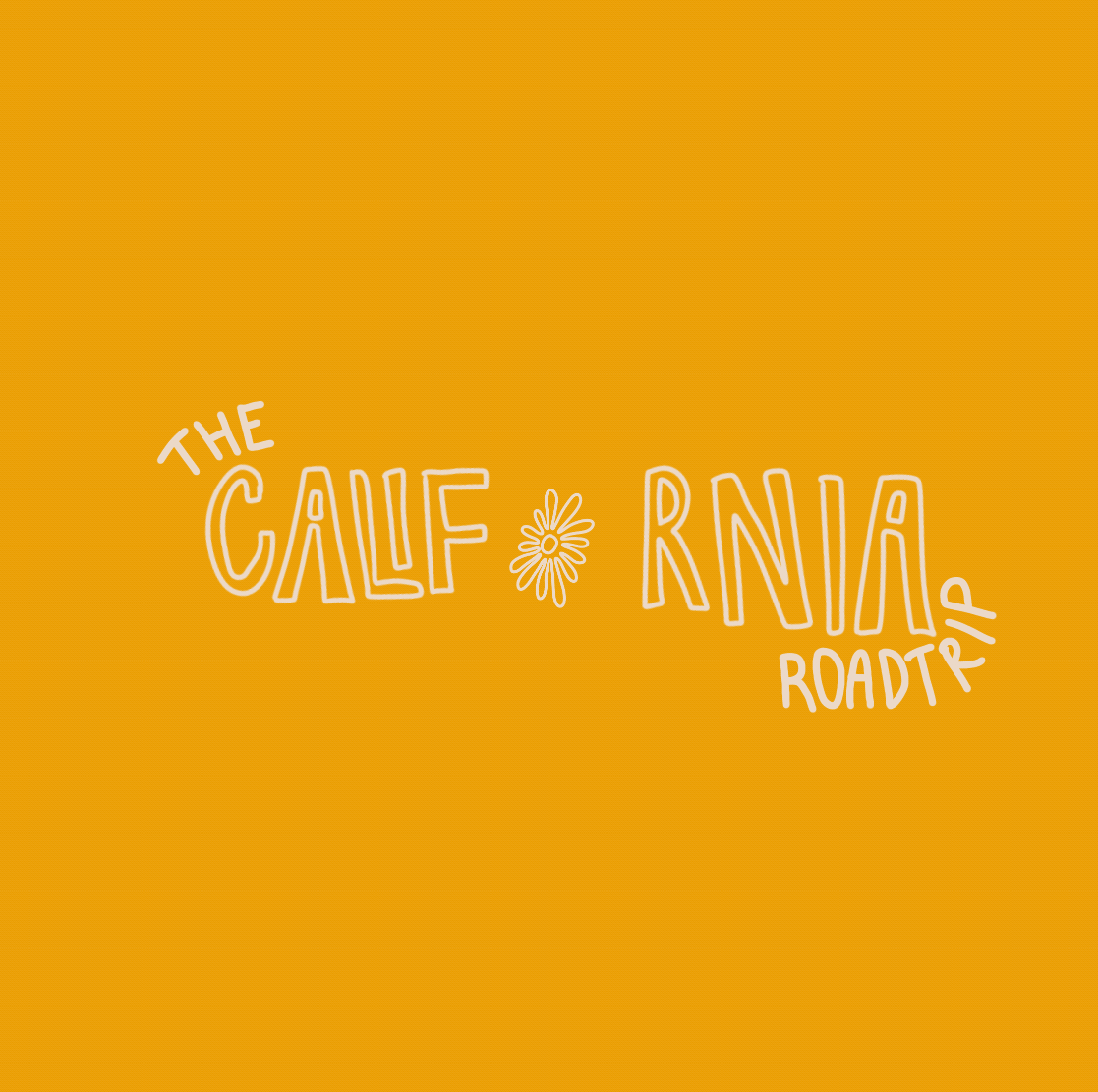 The California Roadtrip GIF gif handdrawnfont