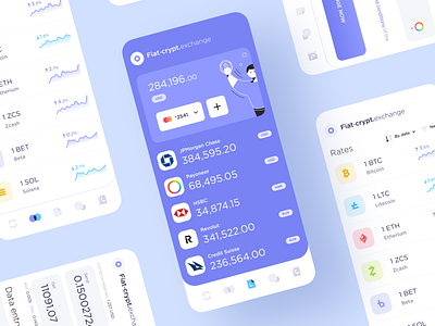 Crypto Exchange App android app app design crypto crypto app crypto exchange cryptocurrency digital banking fintech ios mobile app mobile app design neobanking online banking product design transactions