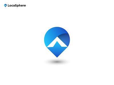 LocaSphere Logo branding city connections delivery services destination find lodging local businesses location logo maps modern logo navigation app tracking transportation