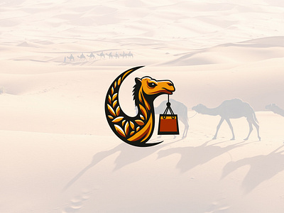 Camel Logo animal arabian arabic brand branding business camel desert design e commerce graphic design icon illustration logo mascot logo vector