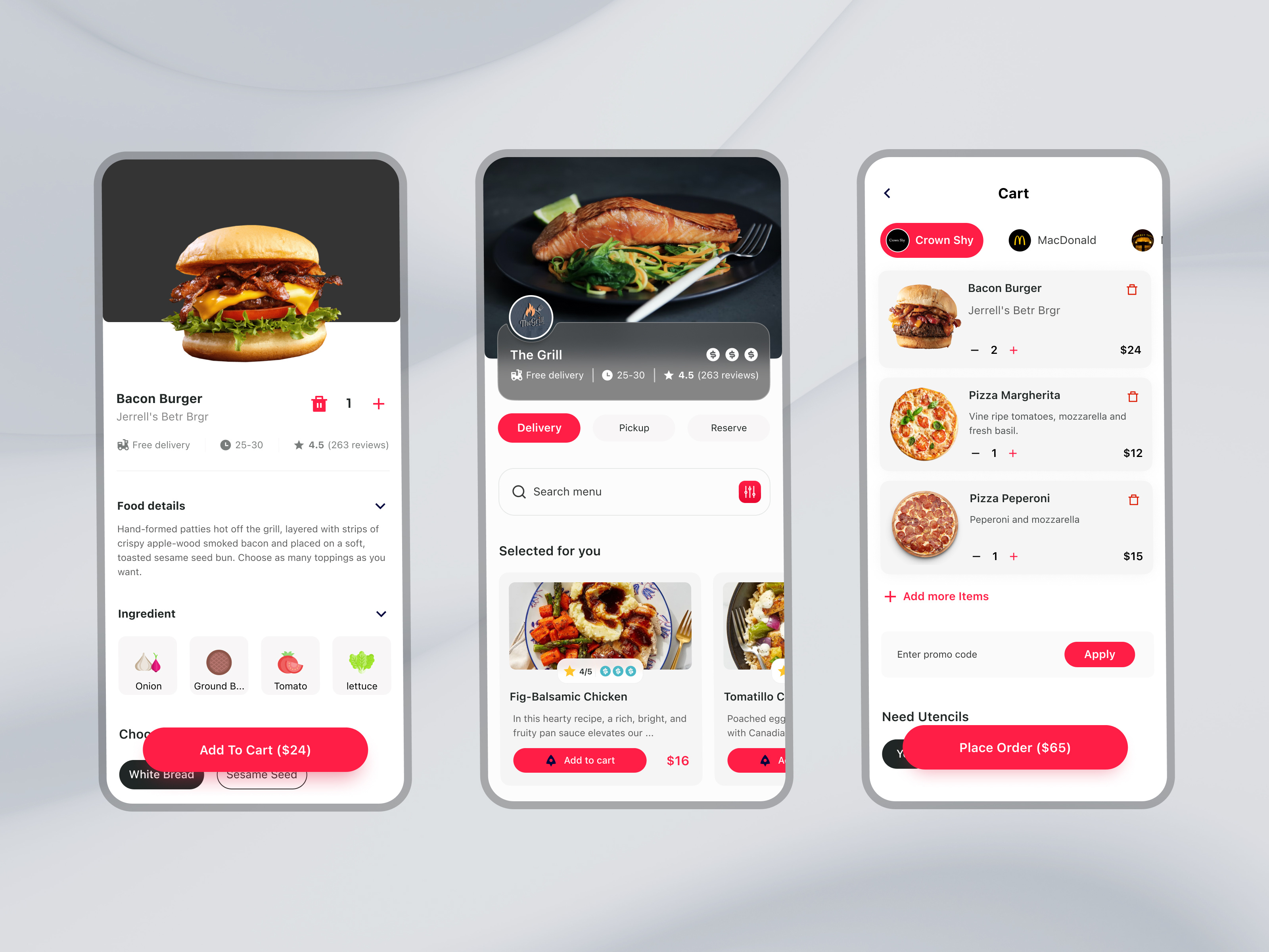 Food Delivery App Design by Duxica on Dribbble