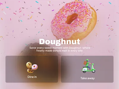 Kiosk - Where Art Meets Doughnut Delights doughnut food kiosk ui