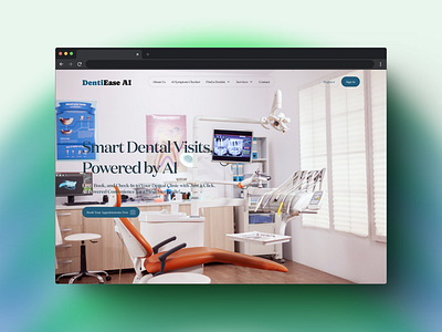 DentiEase AI: website that helps you book an appointment easily branding design figma graphic design ui ui design web design