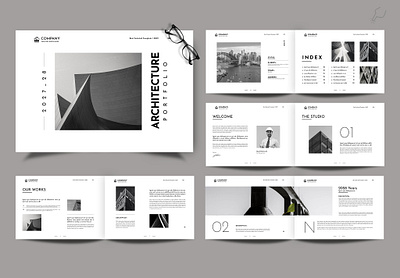 Architecture Portfolio Template minimalist