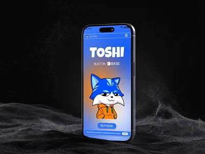 Crypto Landing Page – Mobile UI Preview crypto design landing page memecoin ui uiux