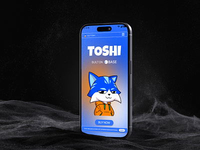 Crypto Landing Page – Mobile UI Preview crypto design landing page memecoin ui uiux