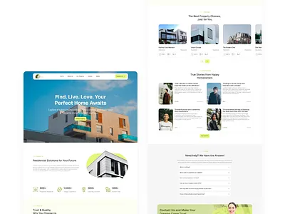 Livi Casa - Real Estate Landing Page apartment architecture branding building clean company design home homes house landing page design minimalist property real estate simple ui uiux ux web web design
