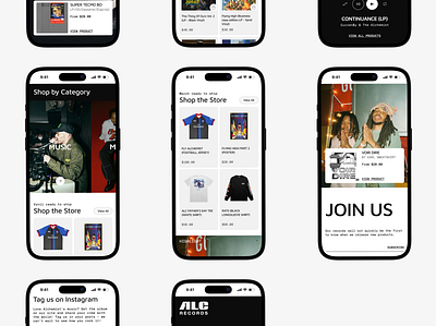 ALC Records | Vinyl Records Company alchemist email form hip hop iphone mobile music rap screen ui vinyl web website