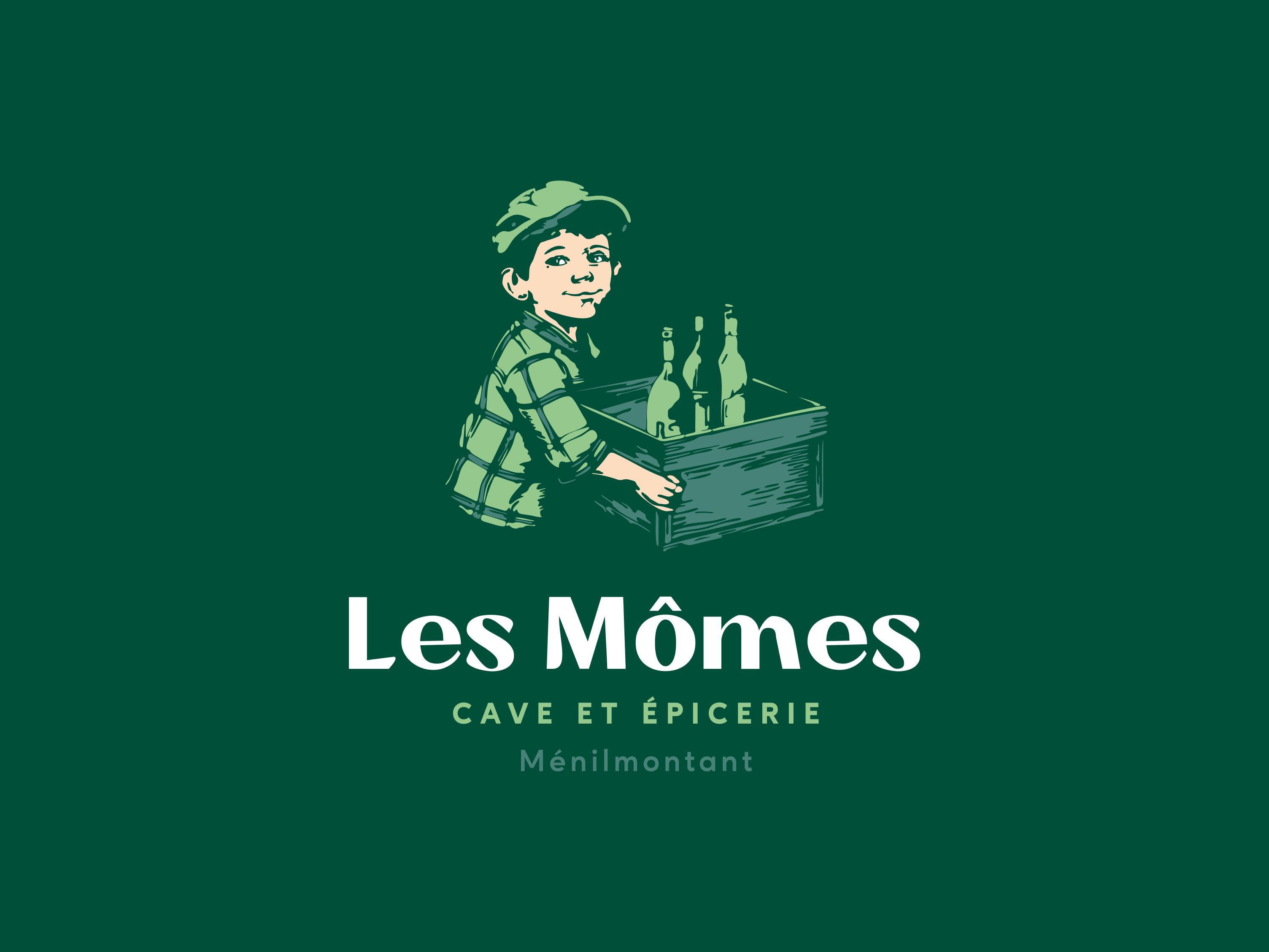 Les Mómes branding diseño grafico ilustracion kids licor logo paris sotano visual identity wine