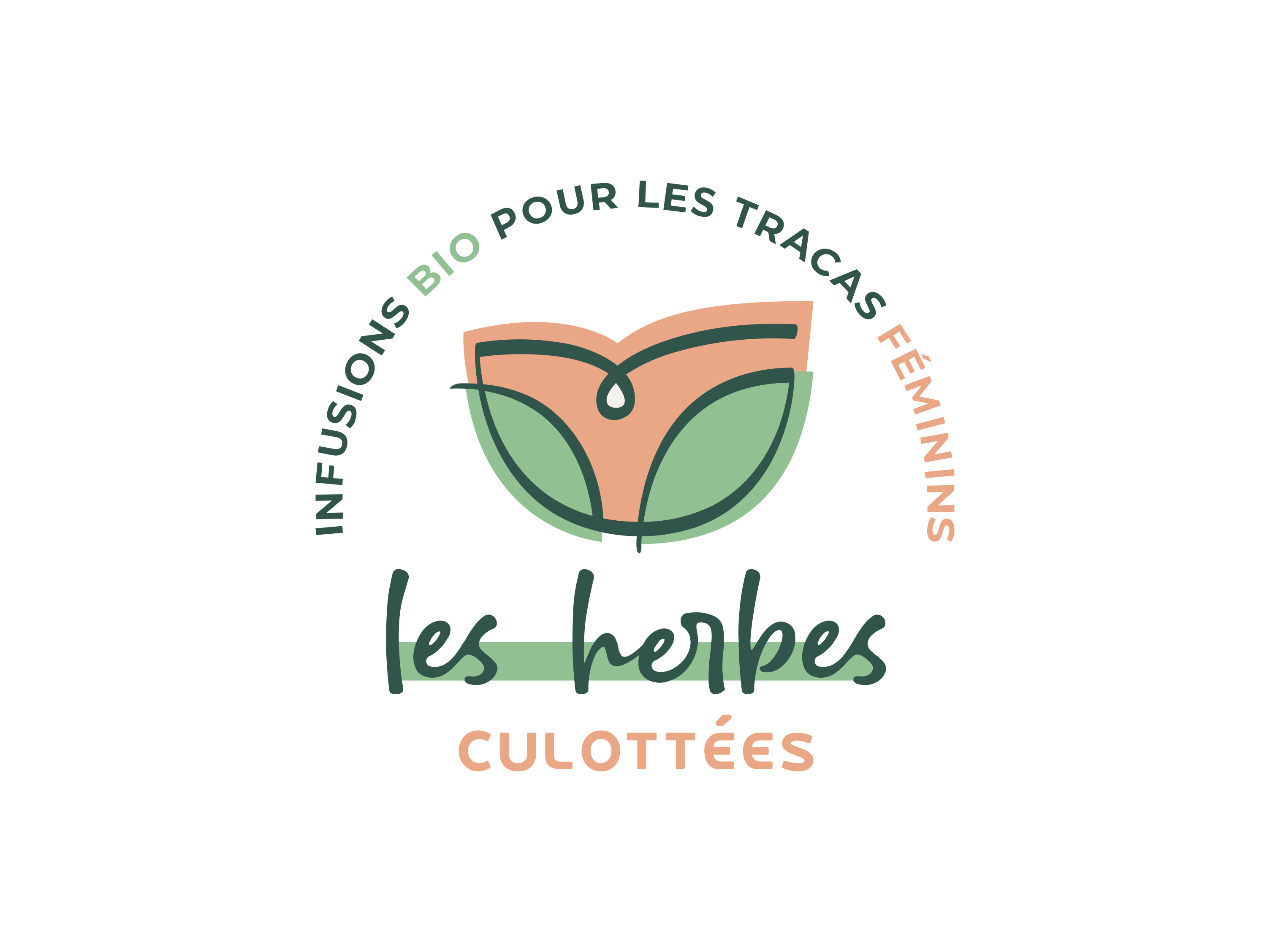 Les herbes bio branding culottees diseño grafic empowerment ilustracion les herbes logo organic salud womenfree