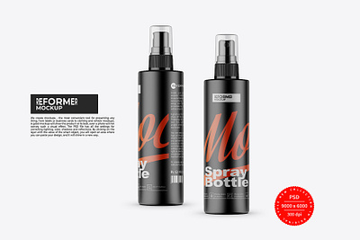 Spray Bottle Mockup design food illustration mock up mockup package packaging psd template