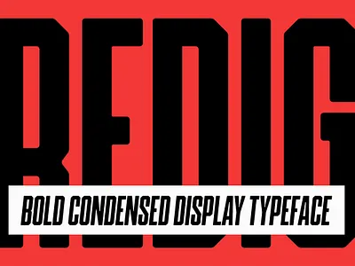 Redig: Condensed bold sans Download display font font fonts handwriting redig: condensed bold sans sans serif