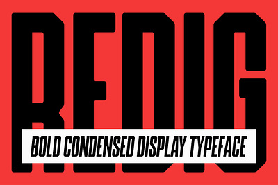 Redig: Condensed bold sans Download display font font fonts handwriting redig: condensed bold sans sans serif