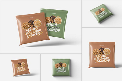 Food Packaging Mockups Download biscuit branding chocolate coffee cookies food food packaging mockups mockup sachet snack wafer