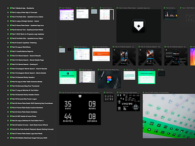 February 2025 Daily Designs app app icon behind the scenes copyai design figma frames home plate deals icon instagram ios landing page portfolio product design screenshot subtle ui twitter ui userevidence x