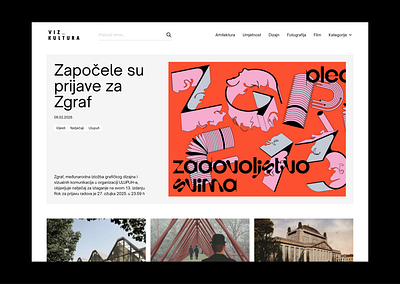 Vizkultura blog croatia digital design redesign vizkultura website zagreb