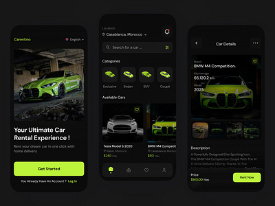 CARENTINO – Premium Car Rental App UI/UX app ui app ui design app ui ux app ui ux design booking app ui car rental app car rental app ui design mobile app design mobile app ui mobile application mobile ui mobile ui ux mobile ui ux design rental app booking rental ui design ui