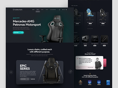 Gaming Ecommerce Website - Landing Concept branding button cart checkout dashboard ecommerce footer game gaming gradient header hero landing marketing shop slider testimonial