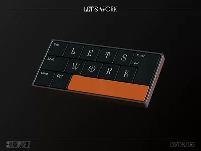 Keyboard 3D animation 🎹 3d animation cinema 4d design graphic design loop animation