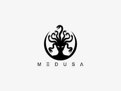 Medusa Logo animal animal logo animals branding gorgon gorgon logo graphic design illustration logo design medusa medusa medusa logo medusa logo design medusa logos medusas python logo snake logo