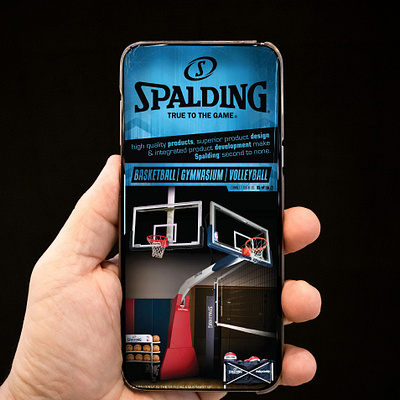 Spalding Landing Page landing page moblie ui