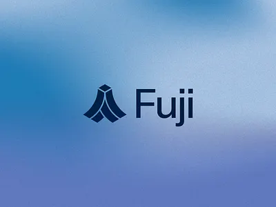 Fuji – Logo Design blue branding design flat fuji gradient graphic design japan logo minimal minimalism minimalist mountain