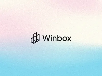 Winbox – Logo Design branding design flat geometric logo minimal minimalism minimalist shape w letter