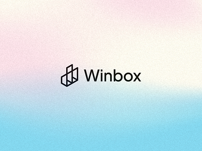 Winbox – Logo Design branding design flat geometric logo minimal minimalism minimalist shape w letter