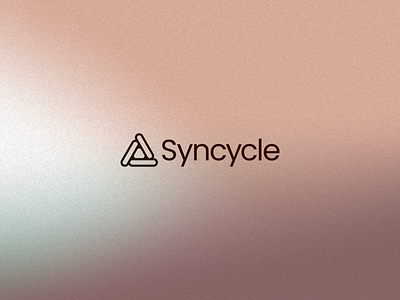 Syncycle – Logo Design branding cycle design flat geometric gradient graphic design logo mesh minimal minimalism minimalist shape triangle