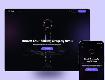 Entertainment landing page exploration branding design graphic design illustration typography ui ux website