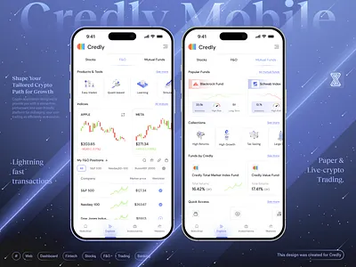 Fintech Mobile app - Explore F&O Page ai application banking charts crypto dashboard ecommerce finance finance dashboard fintech dashboard fintech web investments page light theme markets page stocks trading trading exchange ui web design web3