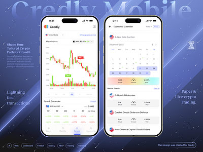 Fintech Mobile app - Markets Page ai application banking charts dashboard ecommerce finance finance dashboard fintech dashboard fintech web.crypto investments page light theme markets page stocks trading trading exchange ui web design web3